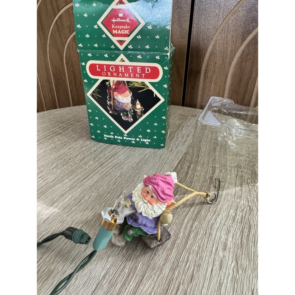 "North Pole Power & Light" 1987 Hallmark Keepsake Magic Ornament